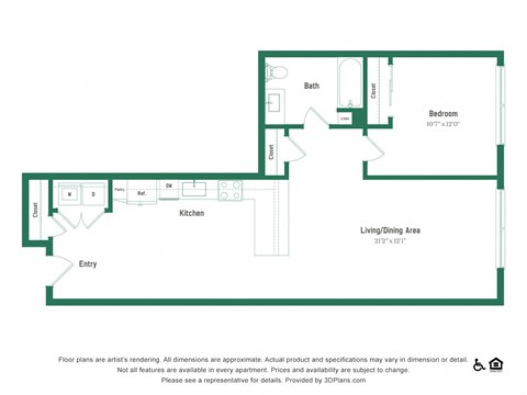 A2 one bedroom one bathroom